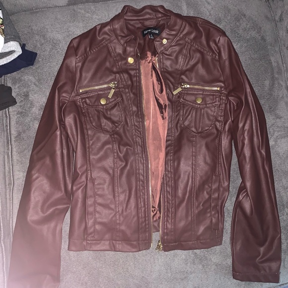 New Look Jackets & Blazers - Brown Leather Jacket